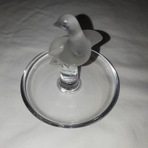 Lalique Authentic Crystal bird ring holder